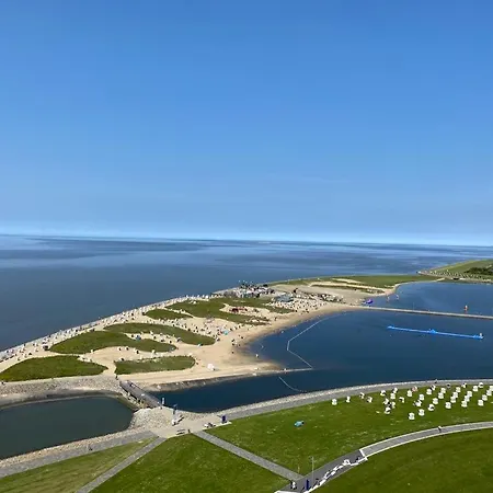 Fewo Lotsenbude Mit Traumhaftem Blick Ueber Die Nordsee Etage 18 Busum Exterior photo